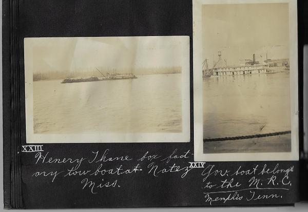 A PHOTO ALBUM DOCUMENTING STEAMSHIPS THAT SAILED THE MISSISSIPPI RIVER – C. 1930 - 1935.