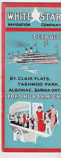 WHITE STAR NAVIGATION COMPANY. DETROIT TO ST. CLAIR FLATS