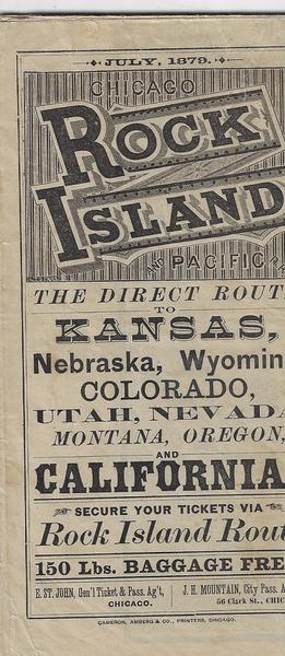 ROCK ISLAND AND PACIFIC RAILROAD - JULY 1879