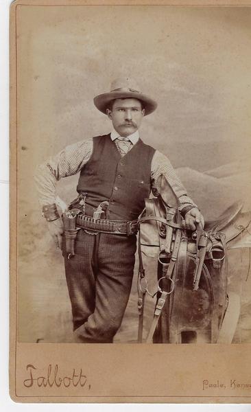 CABINET CARD OF A COWBOY