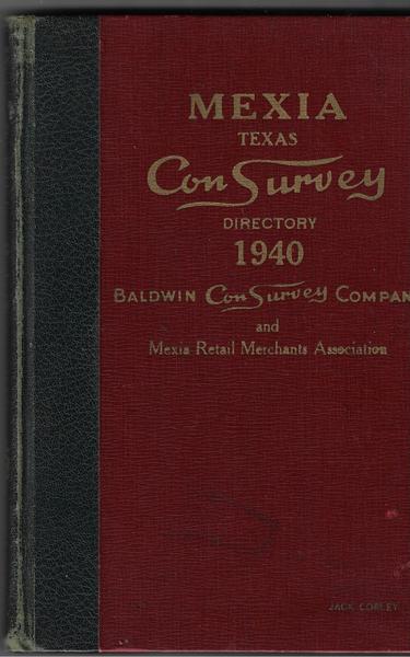 MEXIA TEXAS CON SURVEY DIRECTORY.