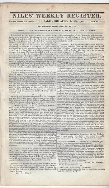 Niles Weekly Register