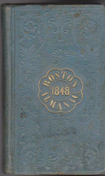 Boston Almanac - 1848