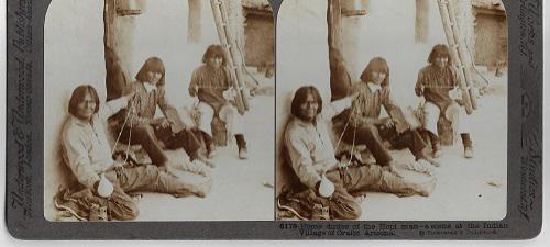 Photo - Home Duties of the Hopi Man - c. 1900