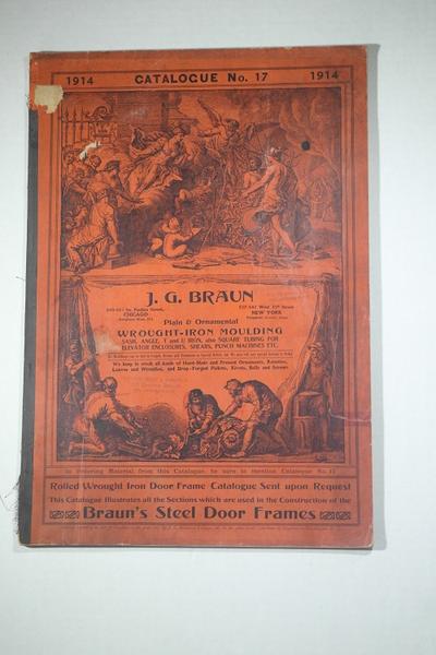 J.G. Braun Wrought iron Moulding Trade catalog - 1914