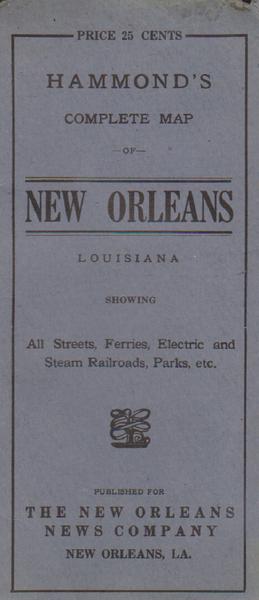 New Orleans Map - 1908